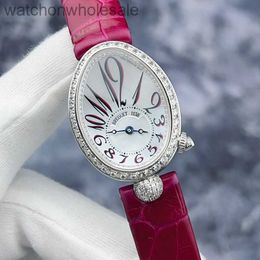 Fashion Breguat Watches for Women Brandhed Logo Logo Diamond Top Quality Naples Queen Series 8928BB 18K Platinum Original Diamond Cadran