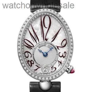 Fashion Breguat Watches for Women Brandhed Logo Logo Diamond Top Quality Naples Queen Series 18K Platinum Diamond Automatic mécanical Watch Woar Watch 8918B
