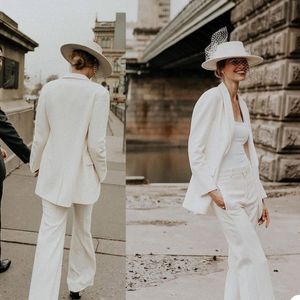 Costume Blazer de mariée à la mode, coupe cintrée, manches longues, tenues de mariage, loisirs, tenue de soirée (veste + pantalon)