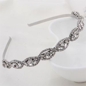 Fashion Bruidal Wedding Headband Wedding Party Romantic Crystal Rhinestone Hairband Haar accessoires Hoogwaardige haaraccessoires voor vrouwen314T