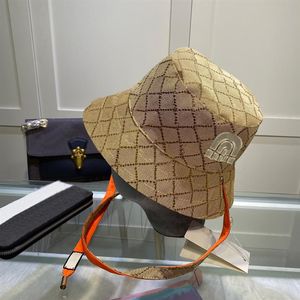 Mode emmer hoed designer hoeden omkeerbaar strandhat letter cap ontwerp voor man vrouw zwarte en bruine topkwaliteit306V