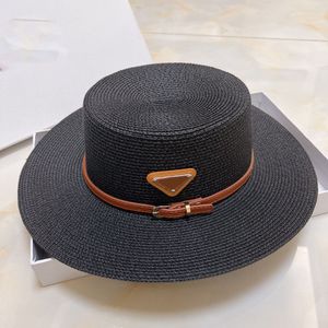 Mode emmerhoeden casquette ontwerper strohoed platte top hoed met brede rand snoep gemonteerd casual visserspet zonwering vizier buitensport