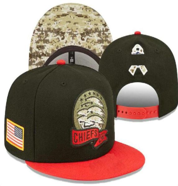 Mode BUF R CHI DAL KC Ball Caps Camo Salute To Service NY Football Snapback Baseball All Team Bone Chapeaux Femmes Hommes Ft Hip Hop Cap Chapeau capon casquette A04008997