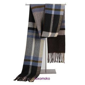 Mode Bur Home foulards pour femmes pour l'hiver et l'automne Écharpe Nouveaux Hommes Automne Hiver Jeune Étudiant Cou Chaud Édition Coréenne Britannique Plaid Polyvalent Hommes