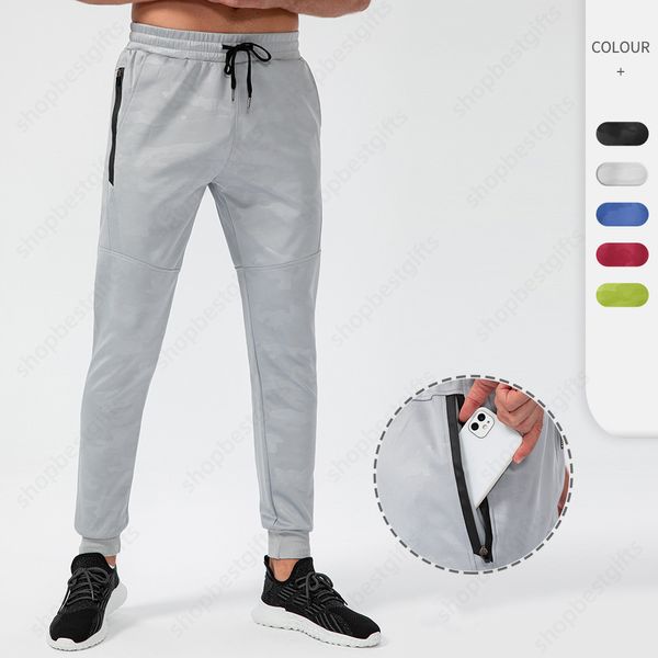 Pantalones de camuflaje de moda Pantalones deportivos para hombres Diseñador Bolsillo con cremallera Transpirable Casual Fitness al aire libre Tranning Pantalón para correr Tamaño S-XL para hombre