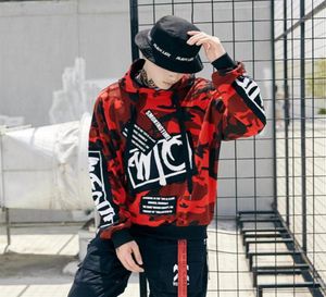 Fashion Camouflage Patch Hoodies Mens Autmn Designs Camo Imprimé Spollover Sweethirts Male Hip Hop Loose Streetwear28473082867