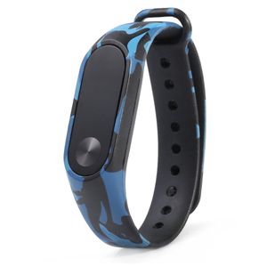 Bracelet de montre à motif camouflage tendance pour Xiaomi Mi Band 2