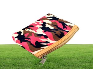 Camouflage de mode Camouflage imprimé Zip Coin Casual Change Change Purse Portefeuille Girls Embrayage Portefeuille portable 12pcslot 8784185