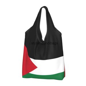 Sacs de toile de mode Sac à motifs à motifs palestiniens réutilisables pour épicerie pliable lavable grand sac à main H240504
