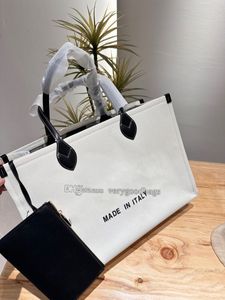 Sacs de toile de mode fourre-tout avec lettre sacs à main de concepteur d'impression femmes grands fourre-tout sac de shopping d'embrayage W1yL #