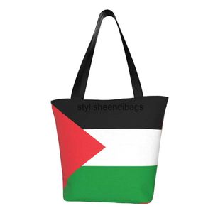Sacs de toile de mode Femmes et hommes sacs à main Palestine Mercer Sac à provisions Zipper Open Gaza H240504