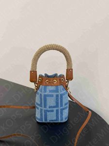 Mode canvas emmer crossbody tas 1:1 spiegelkwaliteit dames polstas met trekkoordopening mini-designertas