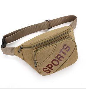 Mode Canvas Taillebag Unisex Bum Bag Fanny Pack Festival Geld Taille Pouch Travel Belt Holiday Wallet Mobiele Telefoonzakken