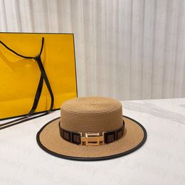 Sombreros de diseñador de tapa de moda Mujeres Mujeres Sombrero Sol Protección solar Jardín de resort Casual