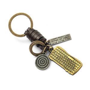 Mode auto sleutelhanger sleutelhanger ring liefhebbers paar tassen toetsenbord hat tags geschenken