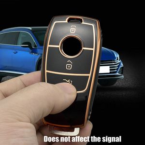 Mode Auto Afstandsbediening Sleutelhang TPU-toetsen FOB Case Shell voor Mercedes Benz E Klasse W213 E200 E260 E300 E320 S Klasse GLA Auto-accessoires