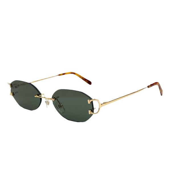 Fashion Carter New Horseshoe Boucle de haute qualité Métal Metal Small Circle Sunglasses Sunglasses UV Résistant Hommes Catégorie
