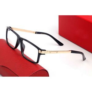 Mode Carti Designer Cool lunettes de soleil claissc designer homme cadres optique artiste rectangle corne de buffle métal léopard mode masculine unisexe vintage avec étui