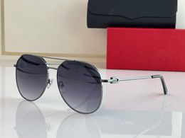 Moda carti Diseñador Cool gafas de sol moda para hombre ojo simple marco dorado sapo espejo piloto polarizado protección UV