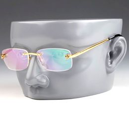 Moda carti lujo Cool gafas de sol Diseñador diseñador hombres hombre marco titanio cuadrado computadora gafas protección contra la luz azul prescripción óptica Mujeres