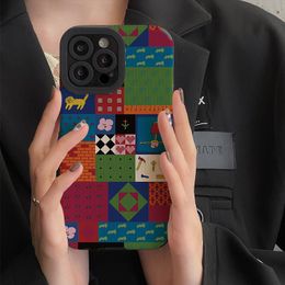 Mode Animaux De Bande Dessinée Téléphone étui pour iphone 14 13 Pro Max 11 12 Pro 7 8 Plus X XS Max XR Antichoc Corée Style Étui Souple Couverture Arrière