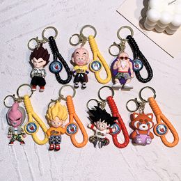 Fashion Cartoon Movie personnage Keychain Rubber and Key Ring pour sac à dos