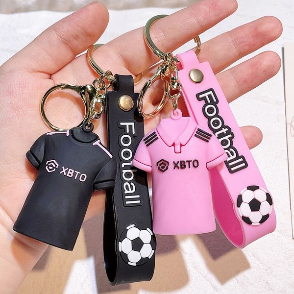 Fashion Cartoon Movie personnage Keychain Rubber and Key Ring pour sac à dos