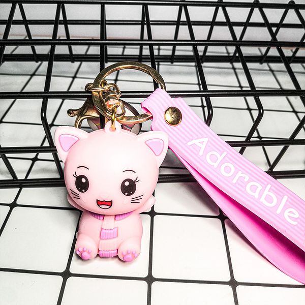 Fashion-dessin animé PVC Kitty Clé Pendentif Petit Pendentif Creative Sac Creative Pendentif