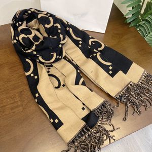 Mode kasjmier sjaal designer sjaals heren dames klassieke sjaal grote letter sjaals met franjes lange sjaals winter warme sjaals wraps pashmina dame wol schal maat 180 * 65