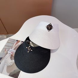 Mode Casquette Baseball Cap Designer Mens Zomer Emm bucket Hat Classic Woman Sunbonnet Made Straw Visors 4 Color High Quality