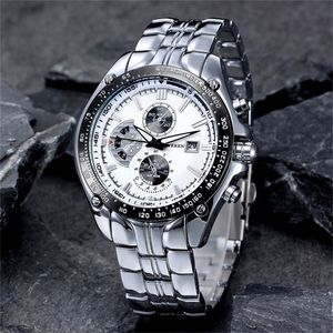 Mode Casual merk Curren Sports Quartz Herenpolhorloge Big Dial Waterdicht stalen horloge relogio masculino mannelijke klok T200112