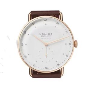 Mode décontractée Nomos Business en cuir imperméable Quartz Watch Men Habir Watchs 910