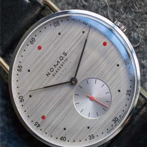 Reloj de cuarzo de negocios de cuero resistente al agua de marca informal de moda NOMOS relojes de vestir para hombres Women1962