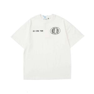 T-shirt da coppia stampata semplice casual a maniche corte di alta moda estiva di lusso del designer classico di Cole Buxton di moda casual