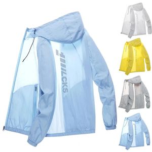 Mode décontracté anti-rayures coupe-vent veste poches hommes Ultra mince Protection solaire manteau polyvalent 240220