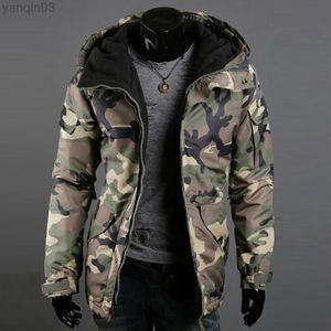Fashion Casual Jacket Men Jackets Warm Style Men Camouflage Print Outer Wear Vest Jackets Men Men Clothing L220801