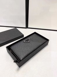 Fashion Casual Men Women 2023 Turnes Designer Bag Credit Card Letter Plain Handtas Lang vierkante portemonnee Zipper Standaard Wallets No Box S