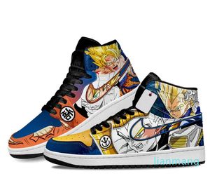 Mode Casual Schoenen Heren Dames Vegeta En Goku Super Saiyan DB Anime Sneakers Hoge Top Rubber Graffiti Leer Designer Aangepaste Animes Running Trainers