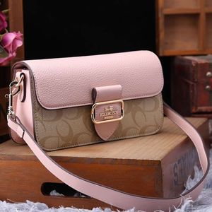 Mode Casual Stick Gekleurde Gedrukte Letter Enkele Schouder Crossbody Kleine Vierkante Onderarmtas fabriek directe verkoop