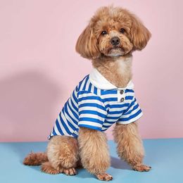 Moda Cat Camiseta Summer Pet Clothing Chihuahua Appara Yorkshire Shih Tzu Maltese Poodle Vest Wholesale Puppy Dog Relling HKD230812