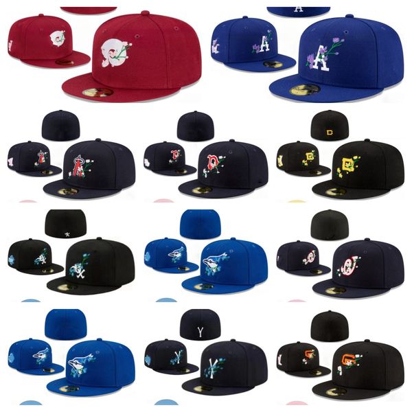 Mode Causal Aménagé Chapeaux Designer Baseball Chapeau Plat Hip Hop Coton Lettre De Broderie Sport Plein Fermé Casquette De Sport En Plein Air Basket-Ball Tricoté Flex Caps Taille 7 -8