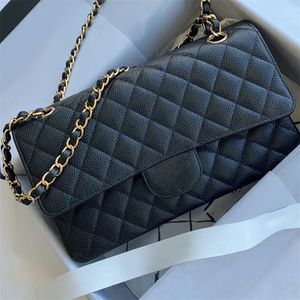 Fashion Caviar Leather Classic Clutch Claking Womens Crossbody Designer Hands Hands Sac à main sac pour hommes