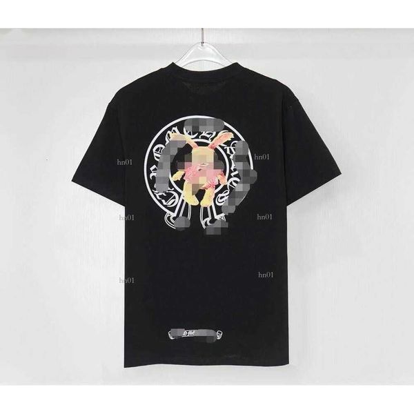 Mode CH Vêtements Designer Tees Luxe Casual Tshirt 2023ss Coeur Cro Sex Records Graffiti Limité Sanskrit Manches Courtes Prix Hommes Femmes T-shirt à vendre 703