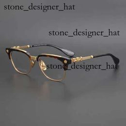 Mode Ch Cross Zonnebril Frames Designer Hart Mannen Lenzenvloeistof Puur Titanium Gouden Bril Plaat Bijziendheid Chromes Vrouwen Merk Chromes Zonnebrillen van Vrouwen Bril 6020