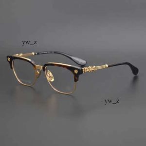 Fashion Ch Cross Cross Sun Sun Frames Designer Heart Men Eyeglass Pure Titanium Gold Gamias Miopía Chromes Mujeres Cromas de marca Gafas de sol de mujeres 6462