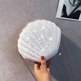 Sac à bandoulière à paillettes à paillettes pour femmes sacs à main en cuir pu