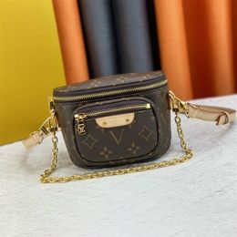 Cadenas de moda bolso de cofre de cinturón mini bumbag luxurys para mujer embrague de bolso bolso para hombre paquete diseñador satchel moda de cuero de moda bolsos de cuero Pochette