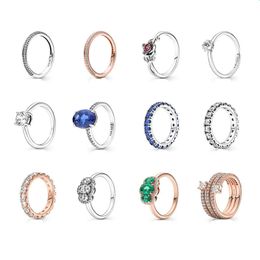 Fashion Charm designer sieraden Trouwringen voor vrouwen cadeau 925 Sterling Zilver Gepersonaliseerde mode DIY fit Pandoras ringen