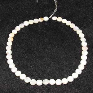 Mode charme sieraden DIY oorbellen accessoires natuurlijke witte shell rechte gaten cirkelvormig stuk kralen