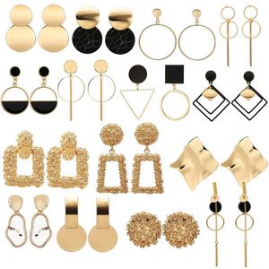 Mode Charme Déclaration Boucles D'oreilles Grandes Boucles D'oreilles Rondes Géométriques Pour Les Femmes Suspendus Boucles D'oreilles Pendantes Goutte Boucle D'oreille Moderne Femme Bijoux